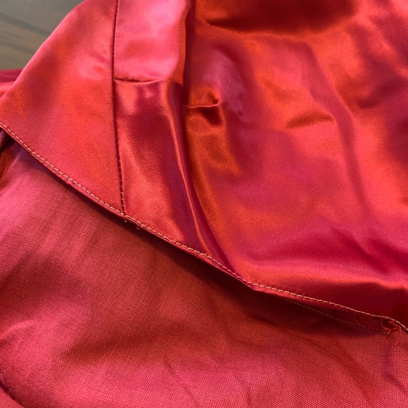 vintage red velvet dress w buttons XS ♥️ Valentine - Picture 8 of 8